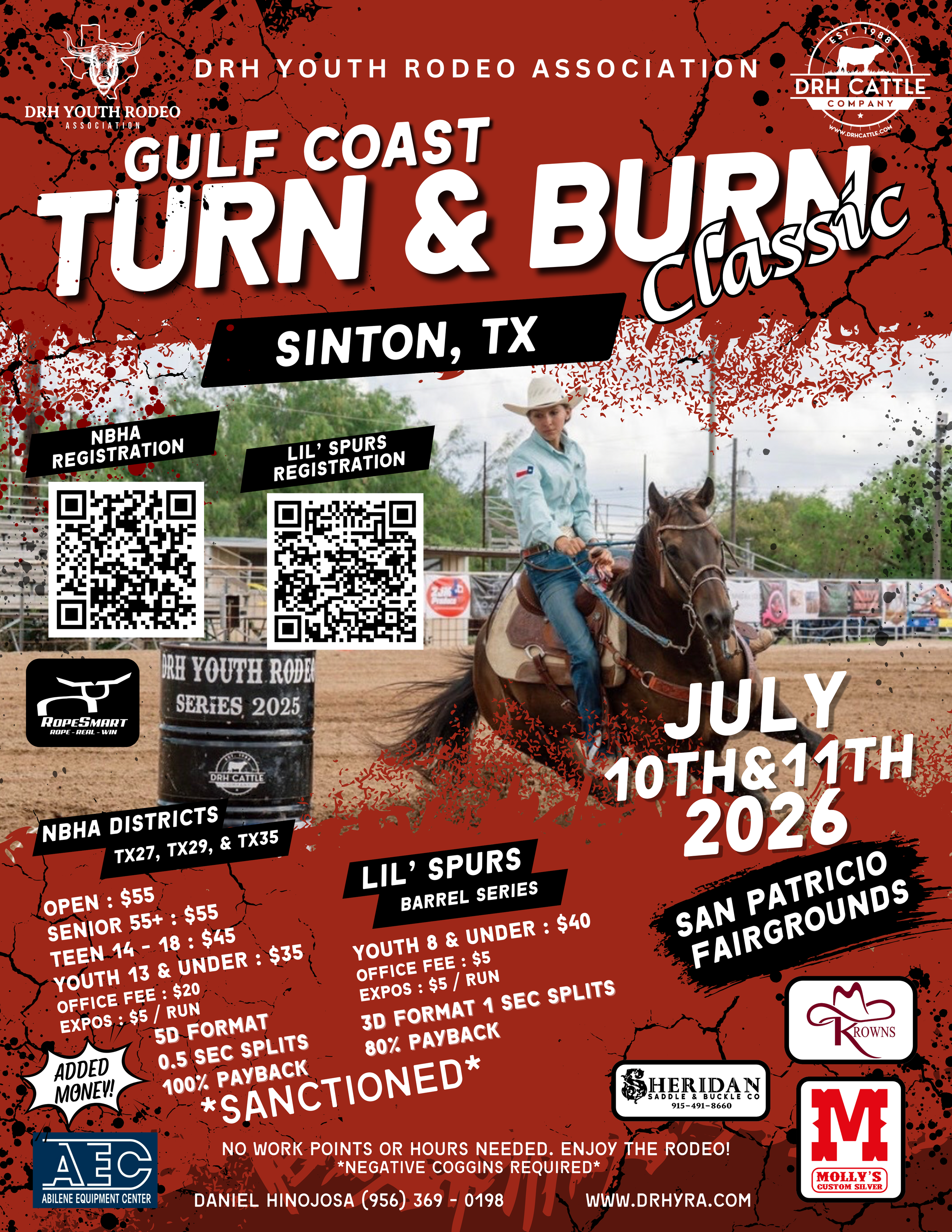 DRH Cattle Co. Turn &amp; Burn Barrel Race - Gulf Coast Edition