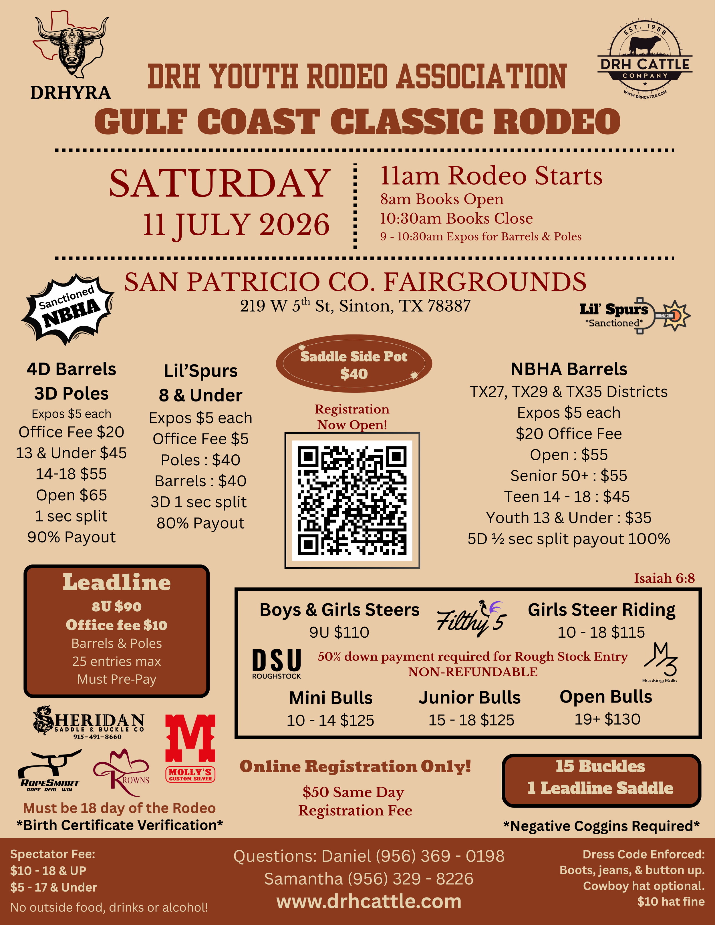 DRH Cattle Co. Gulf Coast Classic Rodeo - Sinton, TX