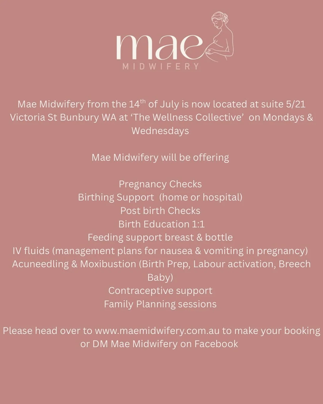 Find Mae Midwifery at &lsquo;The Wellness Collective&rsquo;  with @inner_fit_nutrition @janellekelly_kinesiologist 
Lots of exciting things happening in this space! Don&rsquo;t be afraid to explore the clinic!