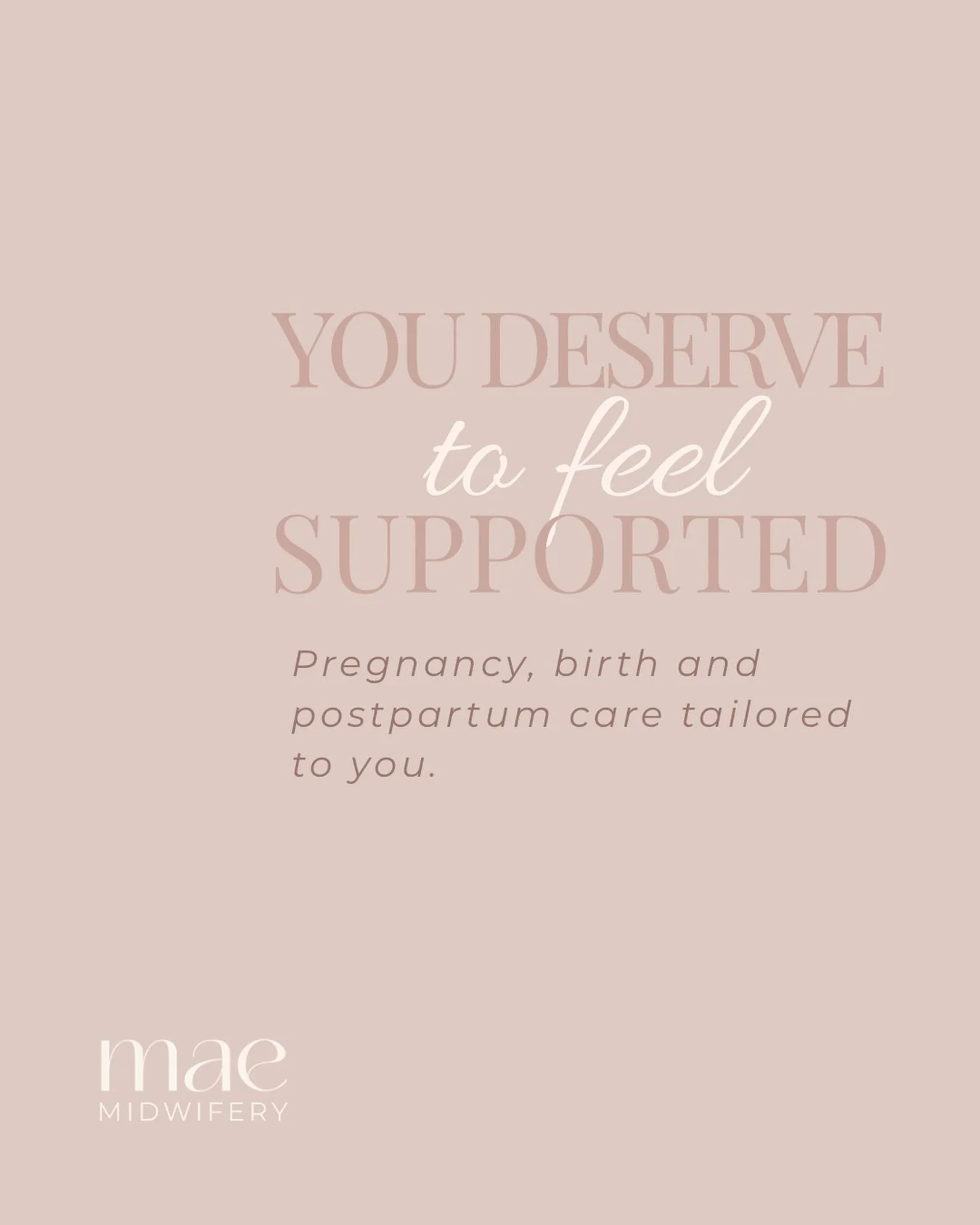 You deserve to feel supported every step of the way. 

At Mae Midwifery, we provide personalised pregnancy, birth and postpartum care, tailored to your unique journey. Compassionate support, continuity of care, and a familiar face when you need it mo