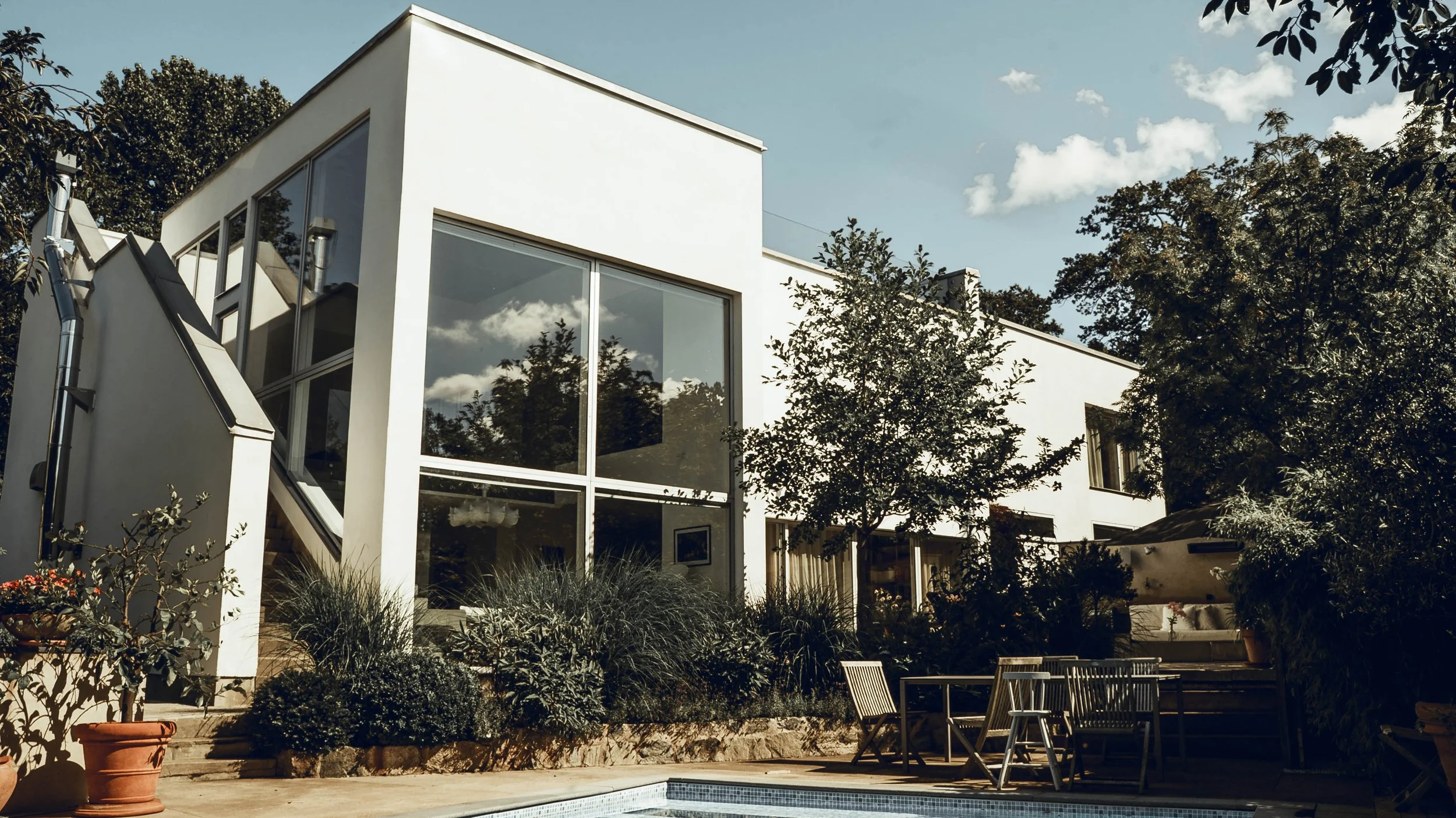 Image of a modern design house in Lidingö, Sweden