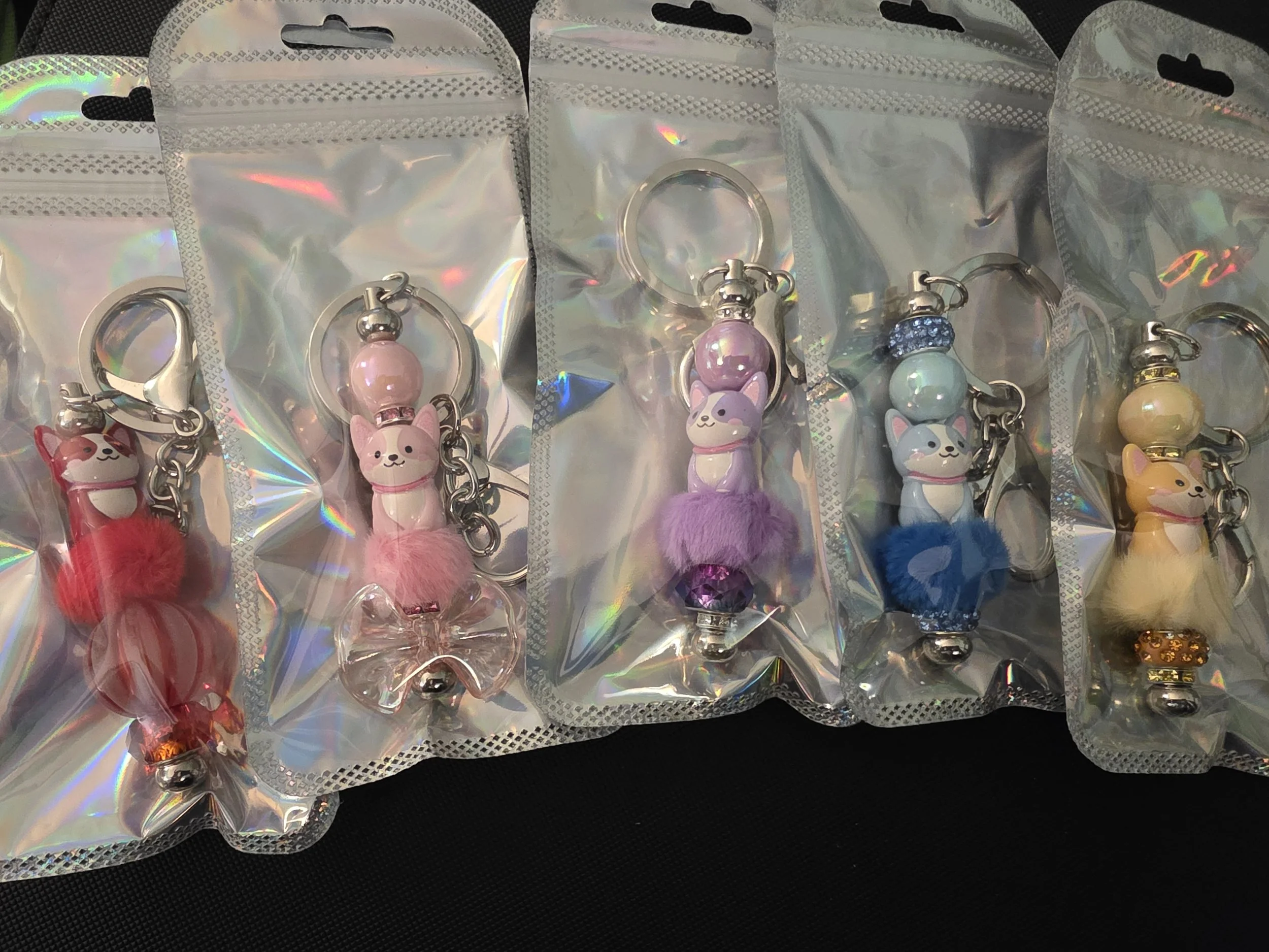 Playful Corgi Keychain (5 colors)