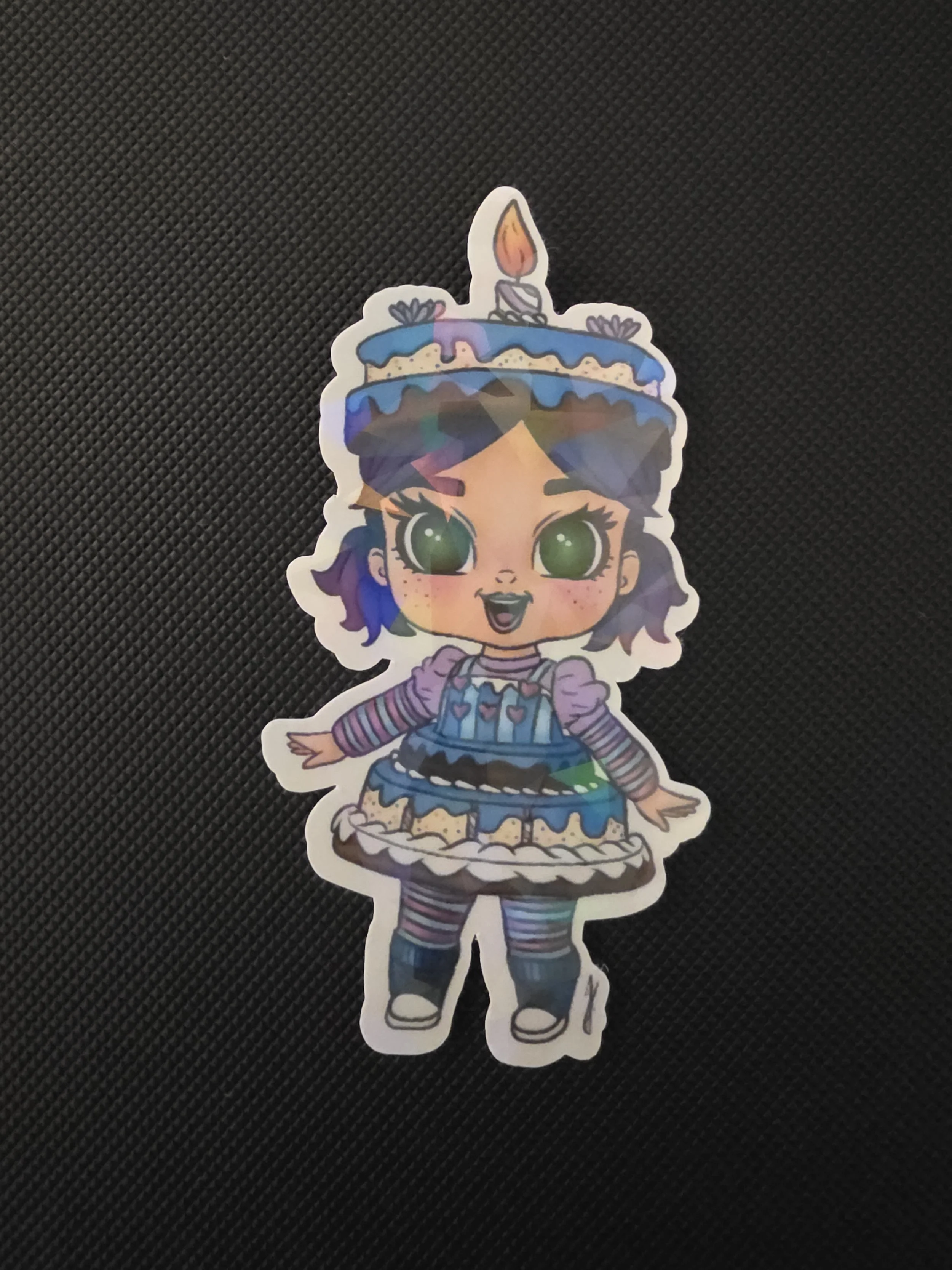 Birthday Cake Cutie- 3" Vinyl Sticker