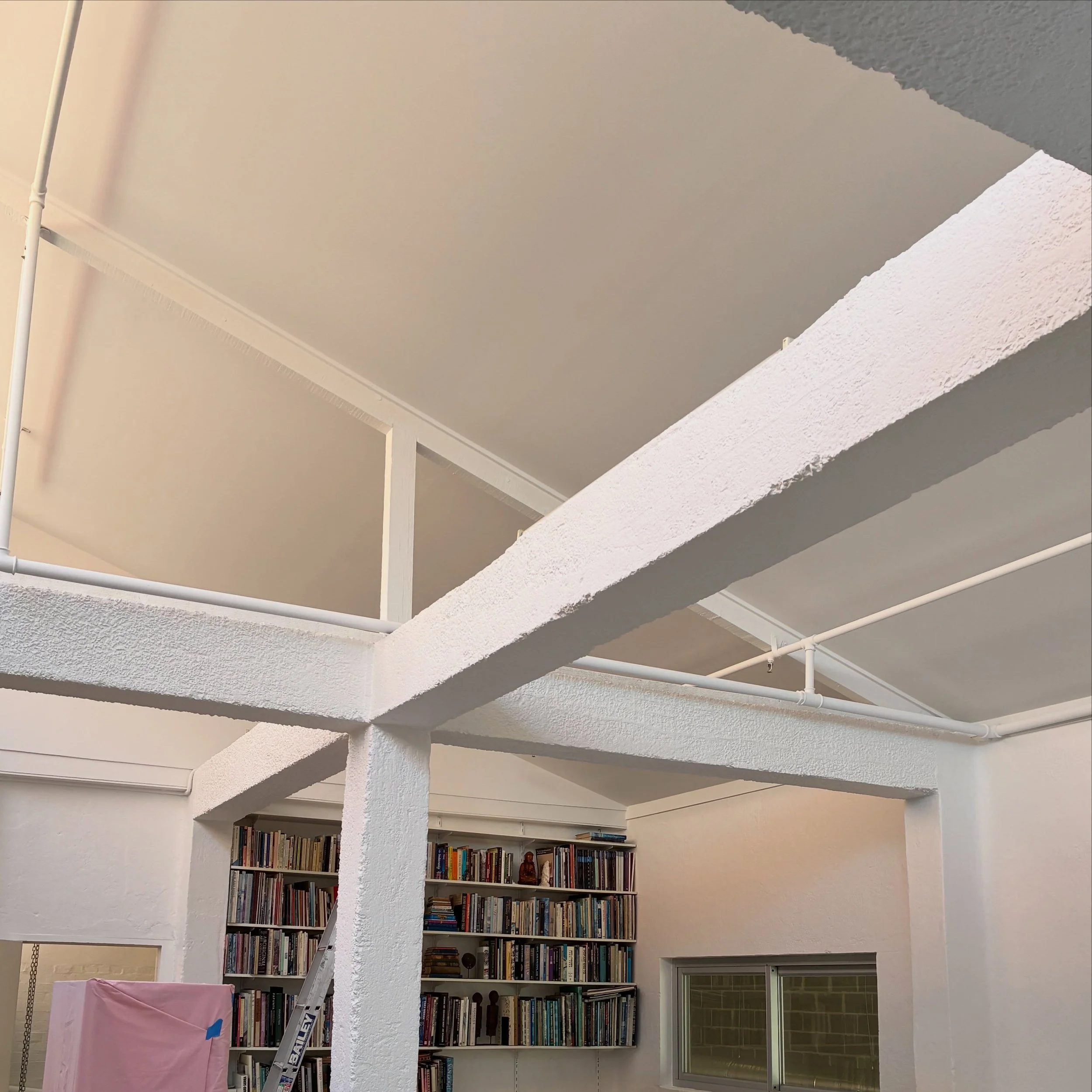 -
New plaster ceiling and white walls in Footscray