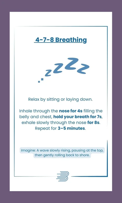 4-7-8 Breathing card