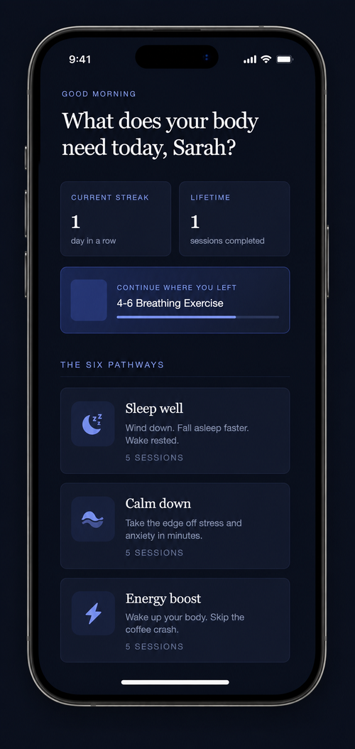 The Breathe Free app
