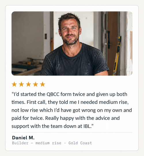 Client testimonial