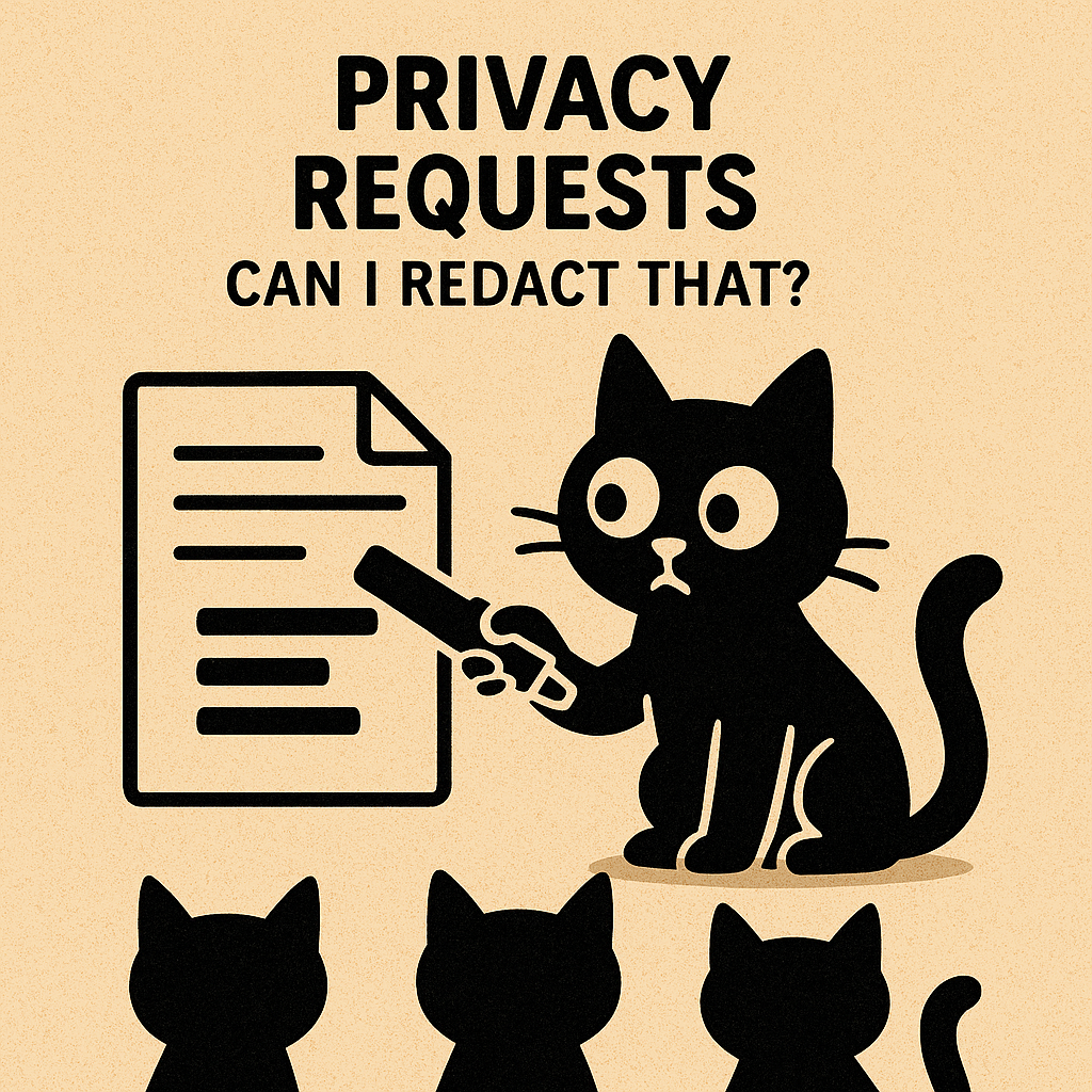 Privacy Requests - Can I redact that?