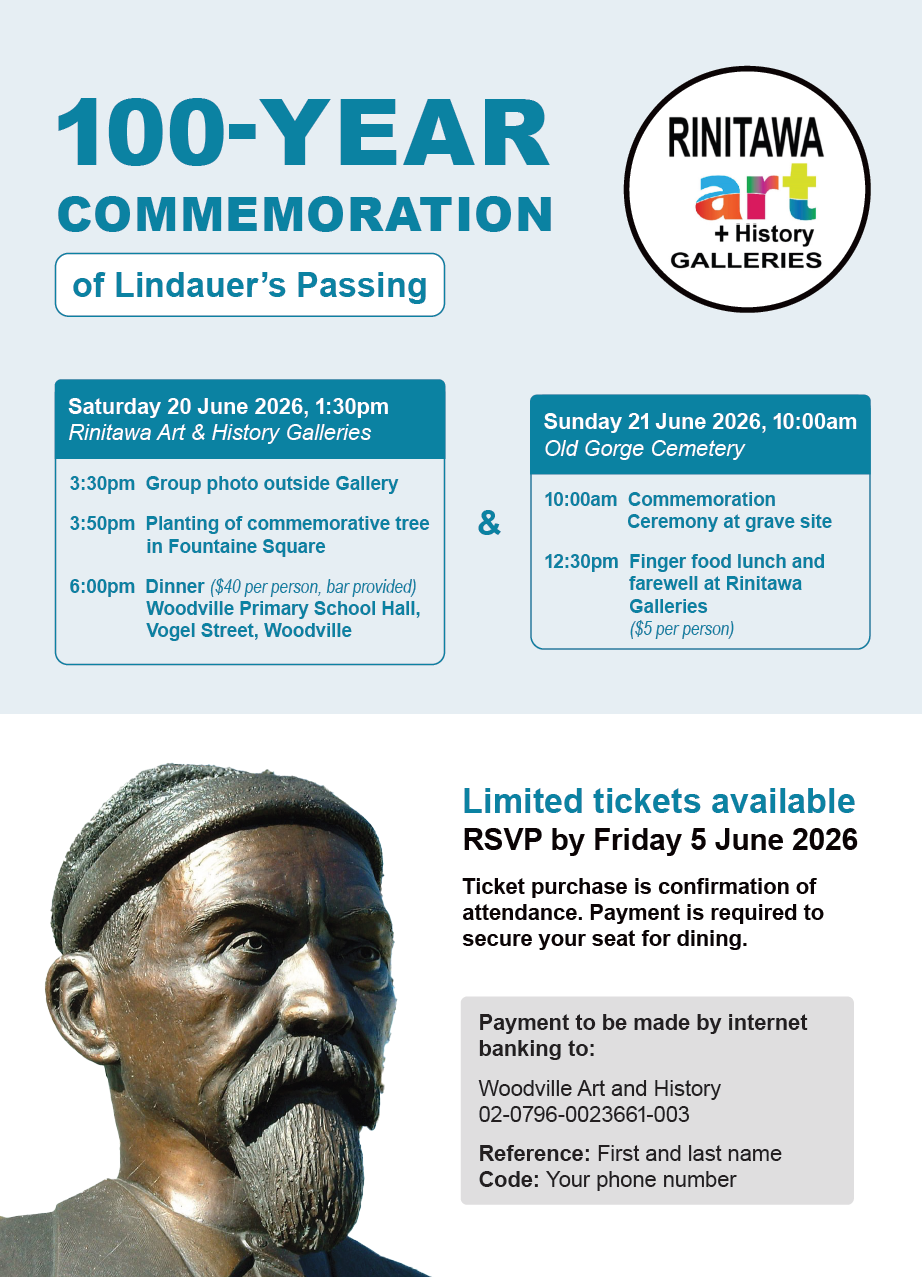 100-Year Commemoration of Lindauer's passing