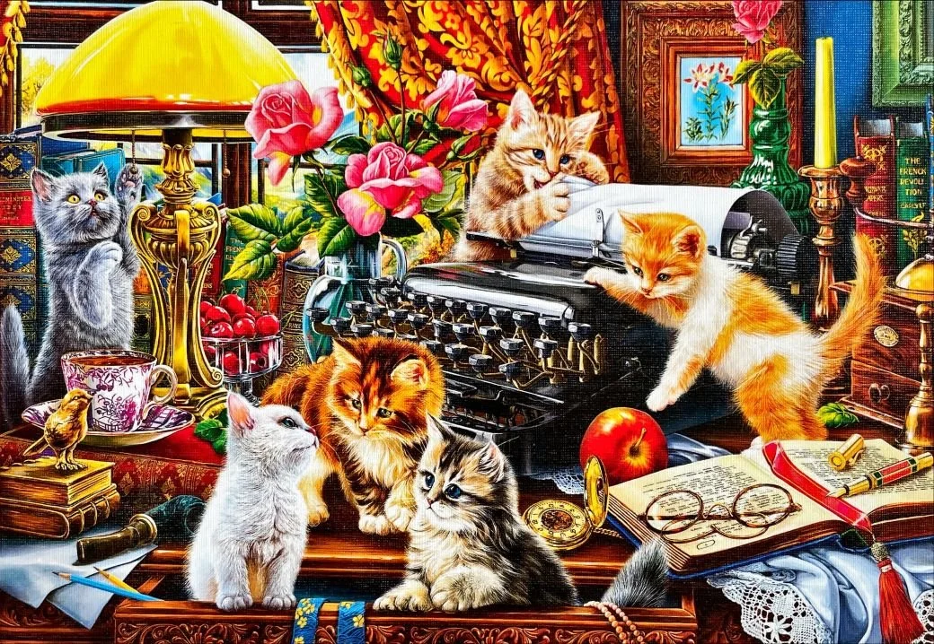 Kittens in the Writer's Office, 500 pcs