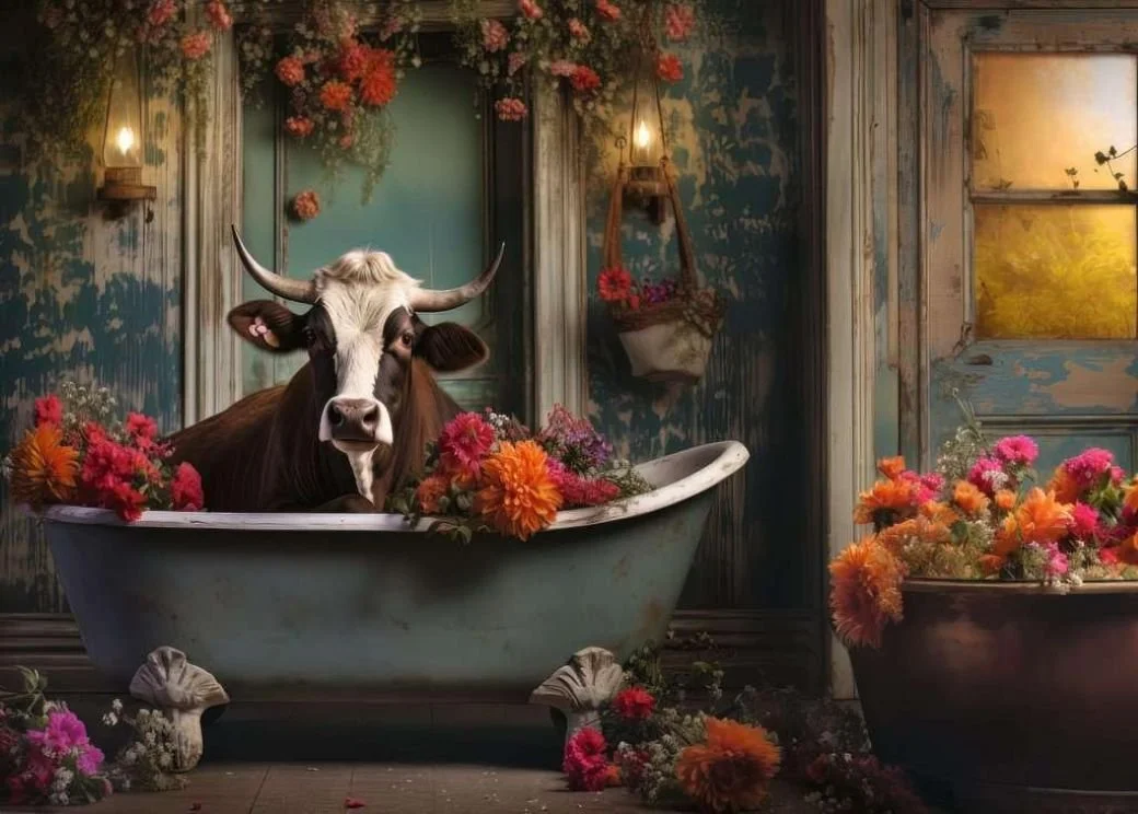 The Cow with the Flowery Headdress