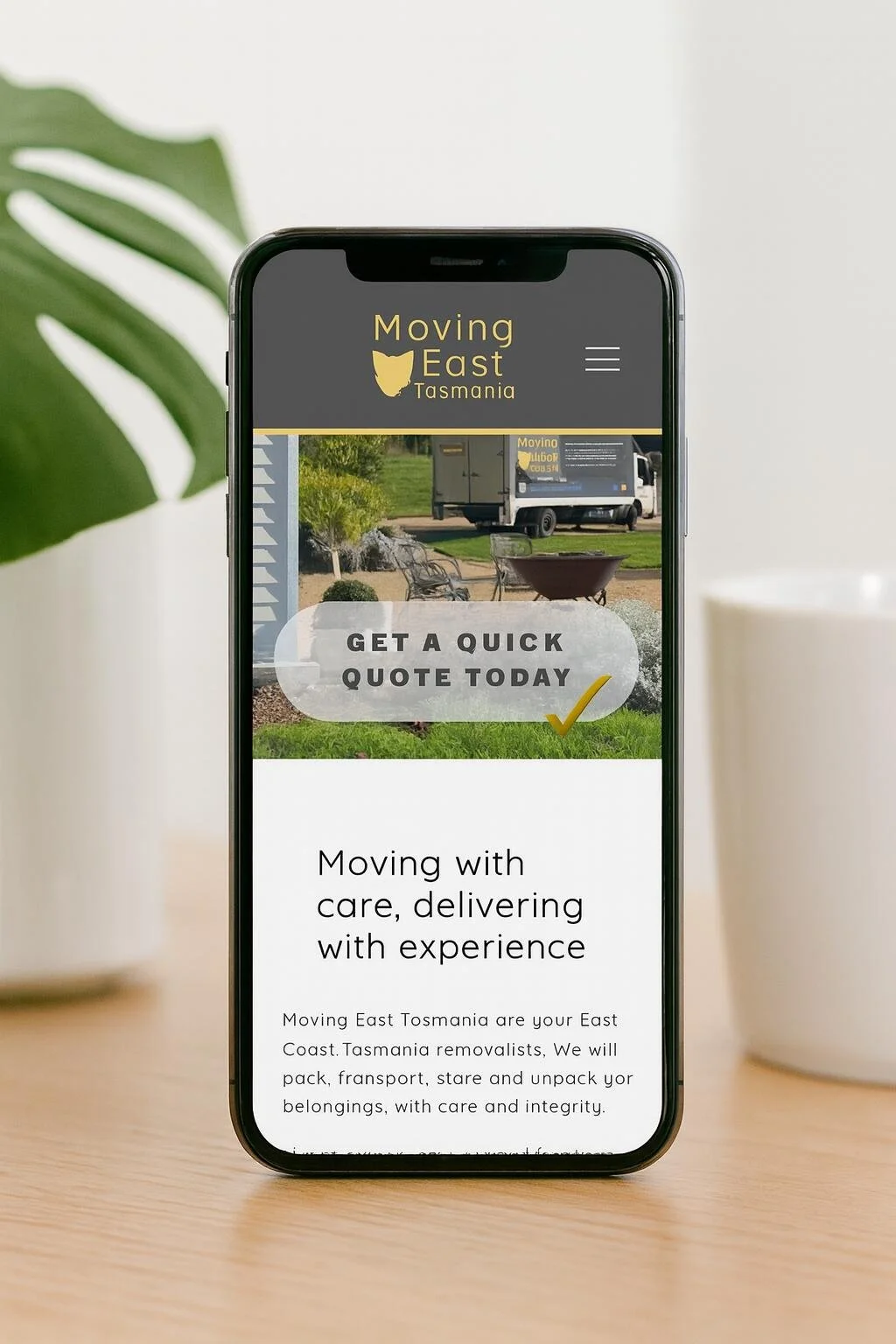 Mobile compatible website