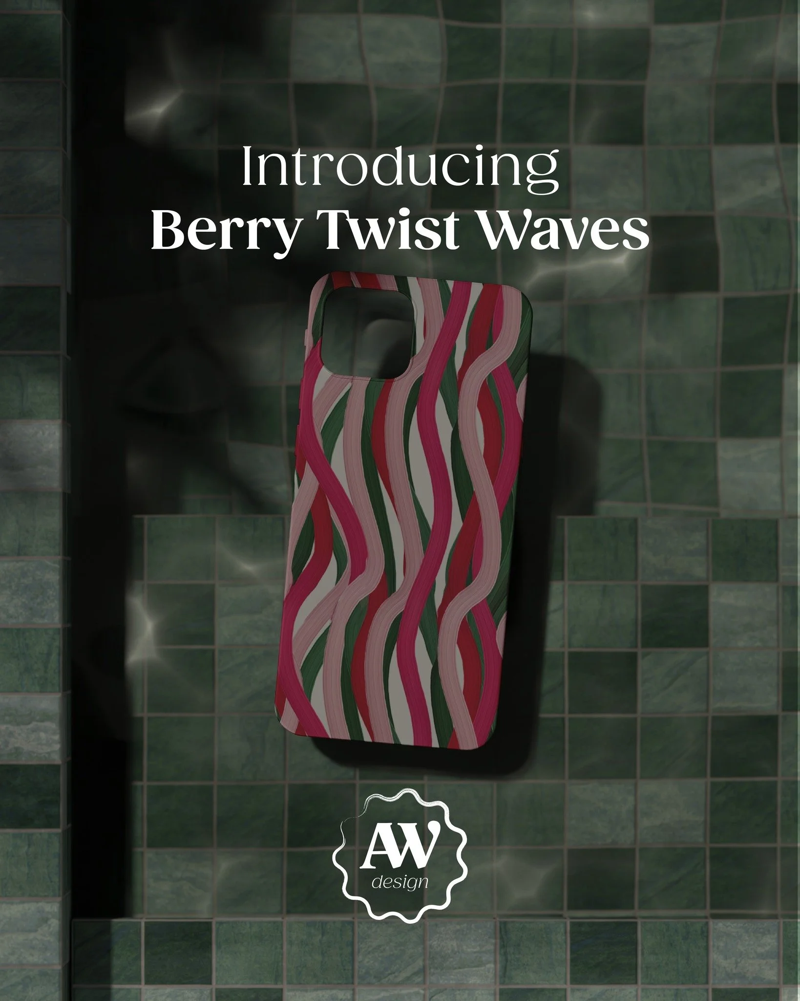Introducing Berry Twist Waves 🍓🌿
Swipe to discover every painterly curve of this bold wavy stripe. A striking mix of berry pinks, soft blush and forest green brings hand-painted energy to fashion, wallpaper, home d&eacute;cor and packaging.
✨ Key d