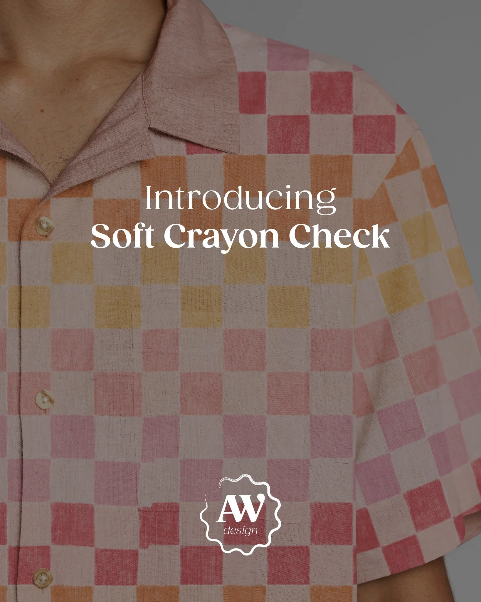 ✨ Soft Crayon Check is now live on Patternbank ✨
A hand-drawn check with soft crayon texture and warm, nostalgic tones. Designed to feel gentle, familiar and timeless, this one nods to vintage table linens and slow, tactile making.

Perfect for child