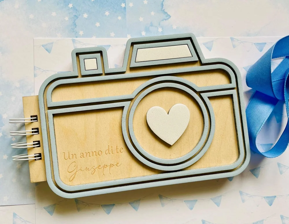 Zunate Album fotografico istantaneo, 3 pollici 20 pezzi Foto Mini Libro fotografico in PVC Tessuti non tessuti Materiale Sinfonia Clip Foto Trasparente, per Micro Camera