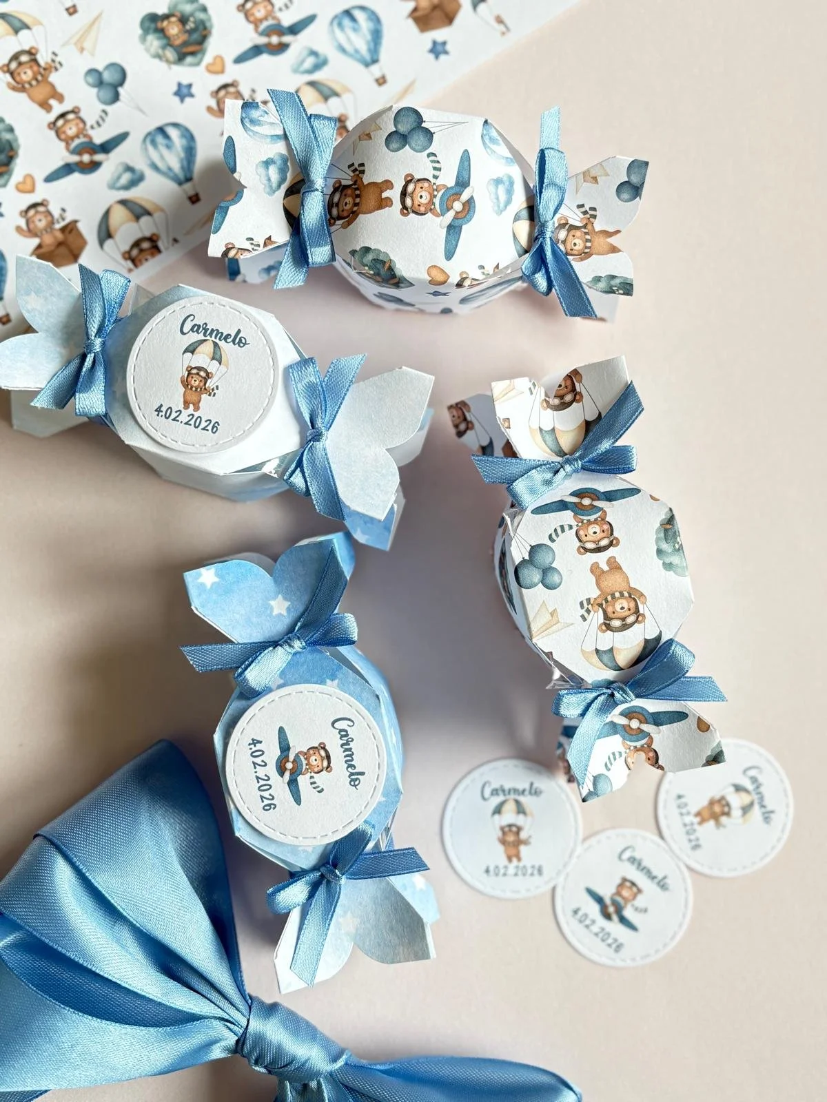 scatoline-caramelle-bambino-nascita-orsetto-aviatore
