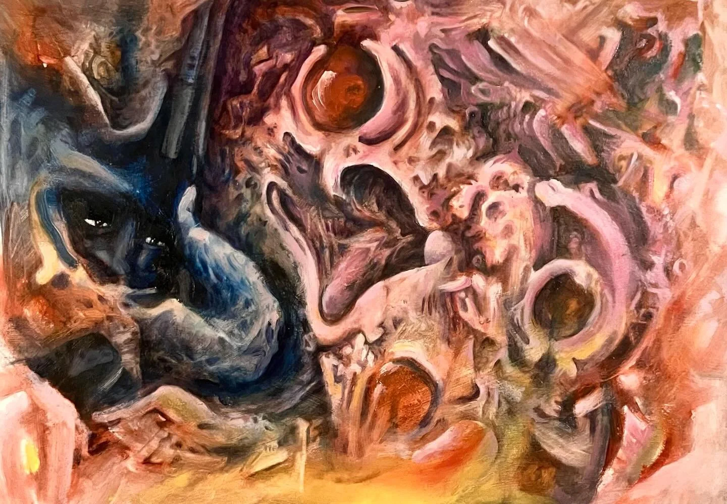 &lsquo;The Temple of the Two Weeks, Cornwall, January, 2026&rsquo;, Oil on board.

@feonaattwood 
@will_of_margaret 
@francesca_stella_jewellery 
@francesca_way_lvx 
@skershawno1 
@julian.vayne 
@chrischarlespark 

#thetempleofthetwoweeks 
#ttottw 
#