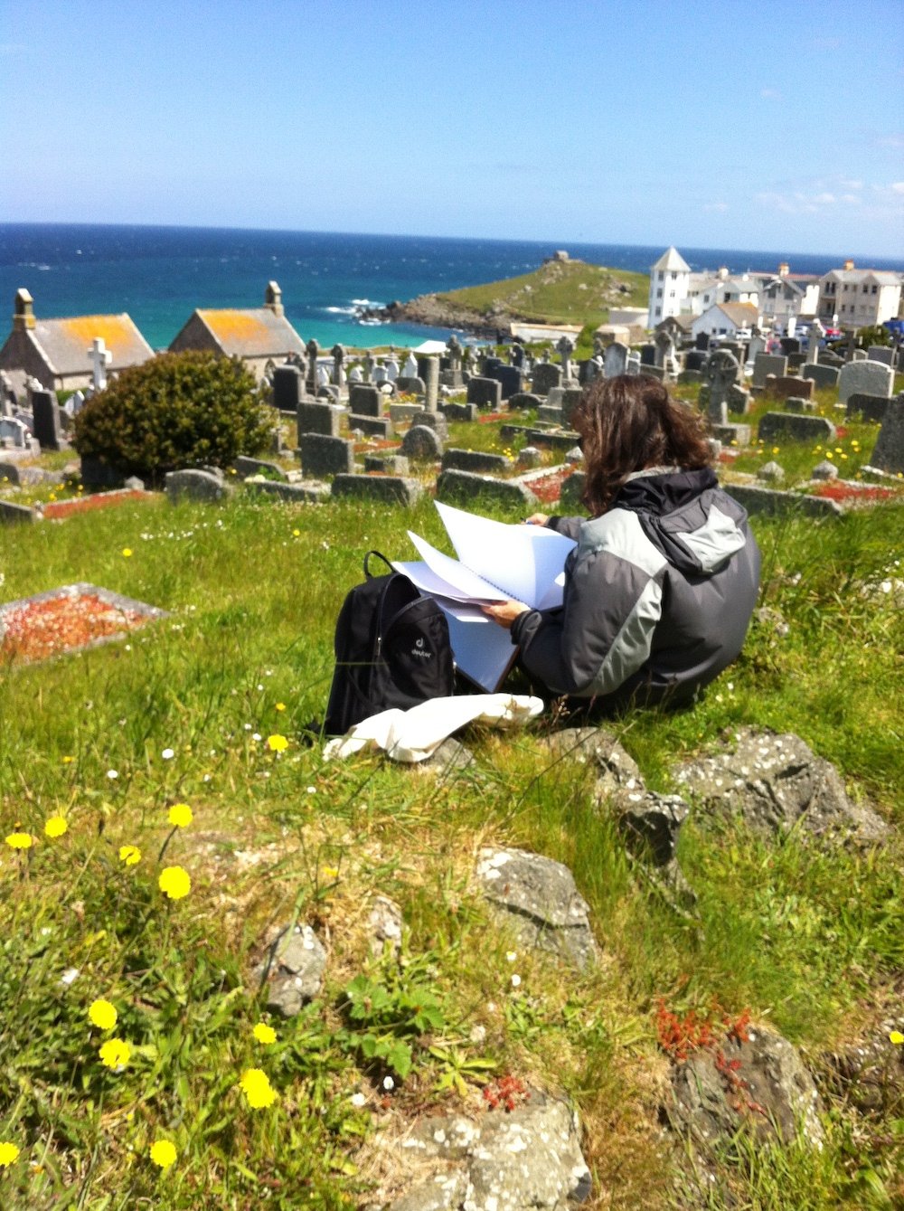 Sketching in Graveyard.jpg