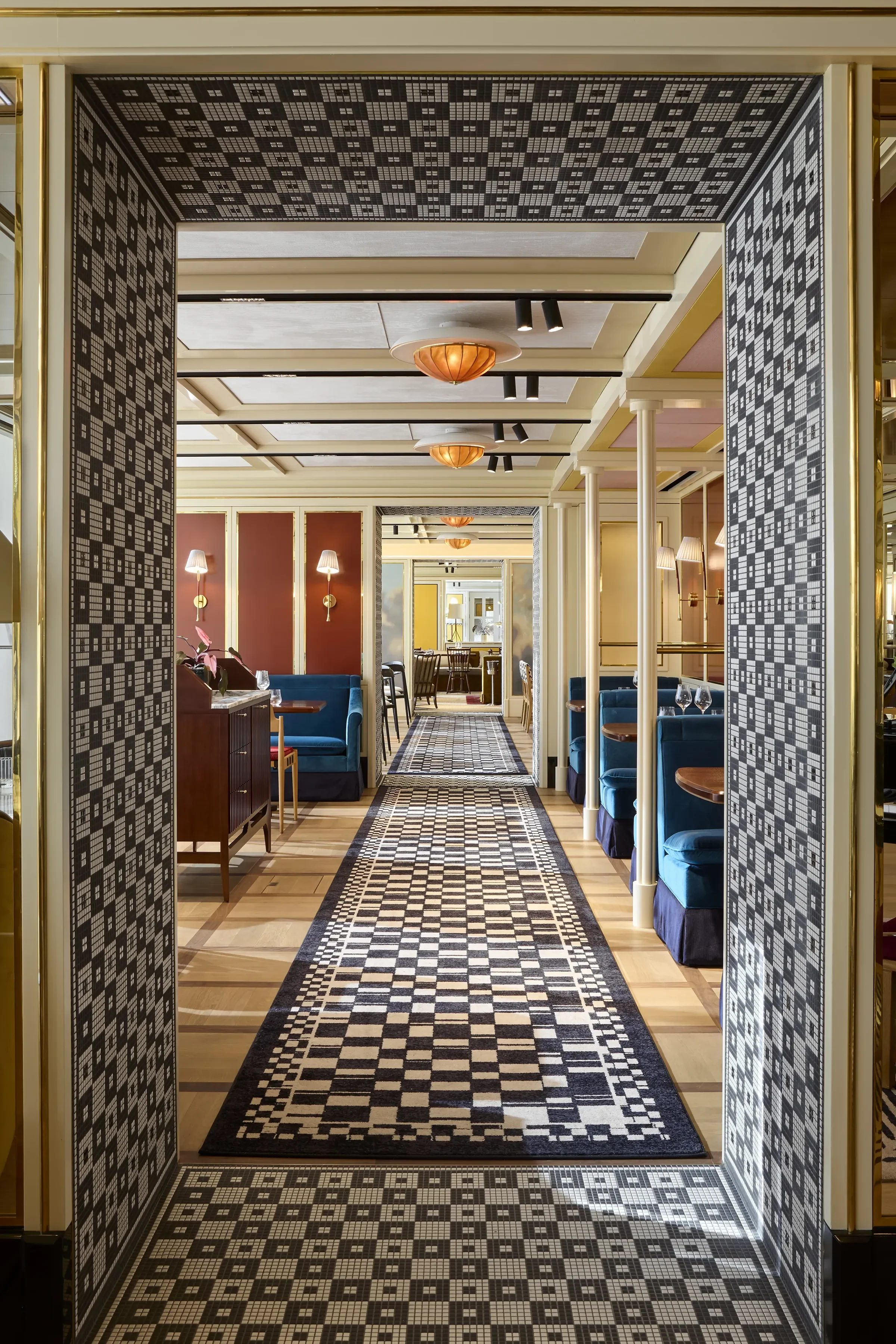 Lighthouse Social bar interior with bespoke joinery and decorative finishes
© Alexander James