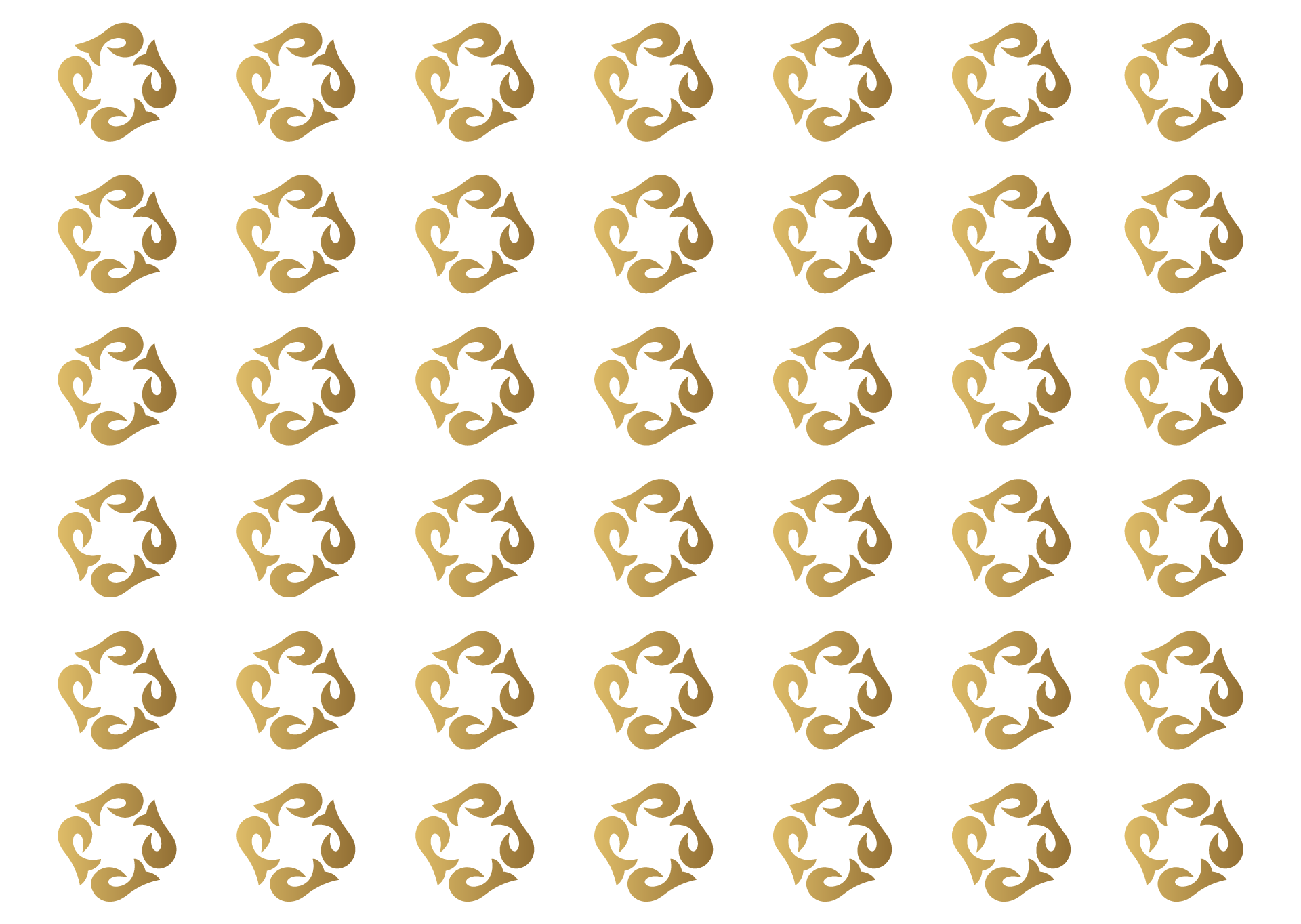 The image contains a list of titles for seven different movies, written in gold-colored text.