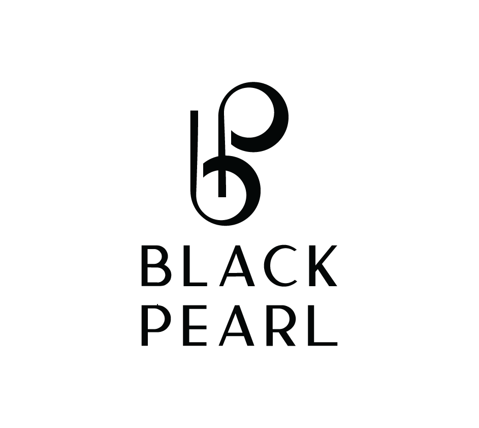 Logo with a stylized 'BP' and the words 'Black Pearl' below.