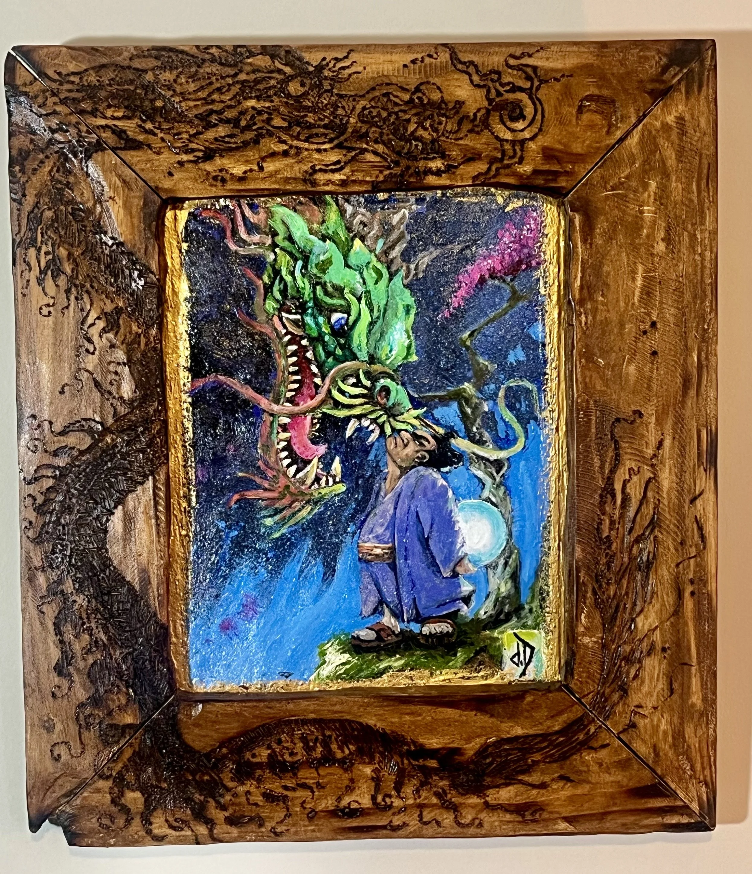 Title: It has begun
Brave Rikishi (sumo wrestler) that has taken a Dragon pearl.