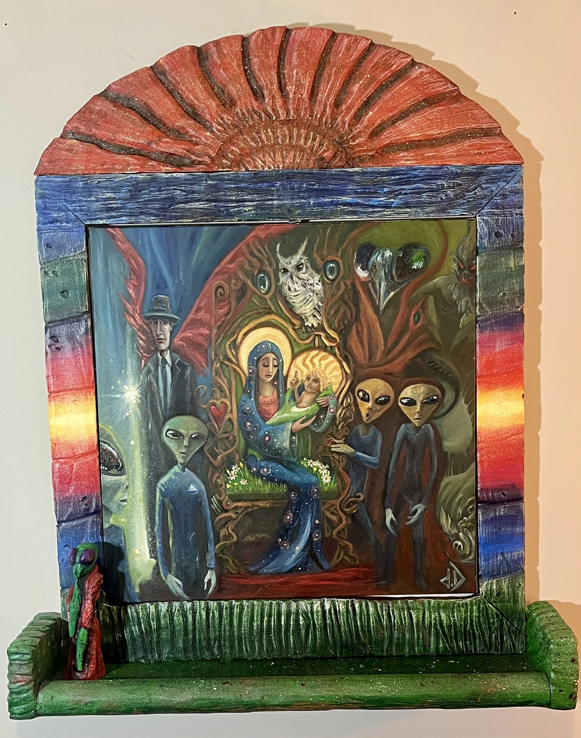  Title : Red Right Return

this Madonna and Child in short, represents the return of "Christ consciousness" unfolding now.   