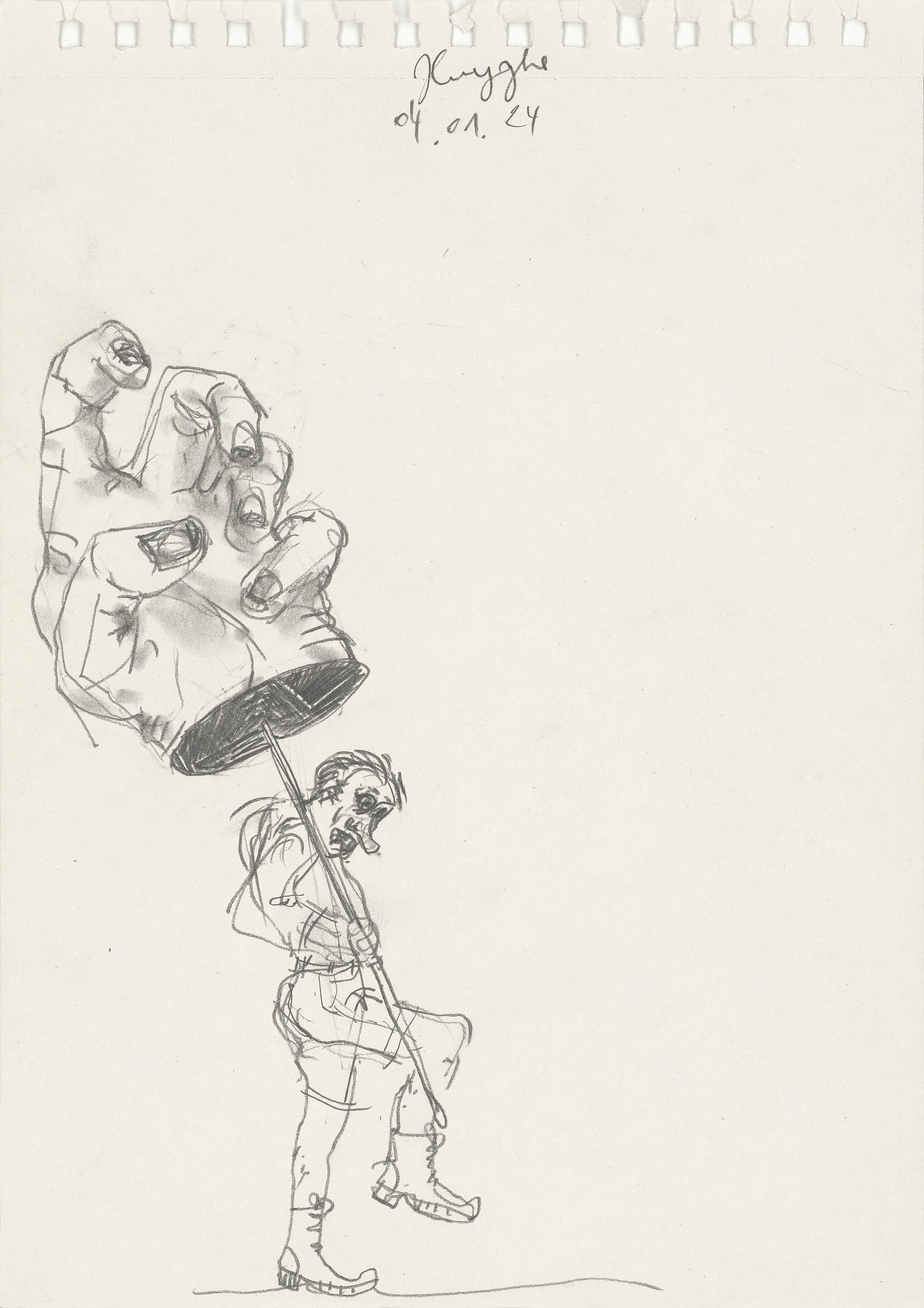 Ça Va Citoyen?
04.01.24/1
pencil on paper
29,7 x 21 cm
