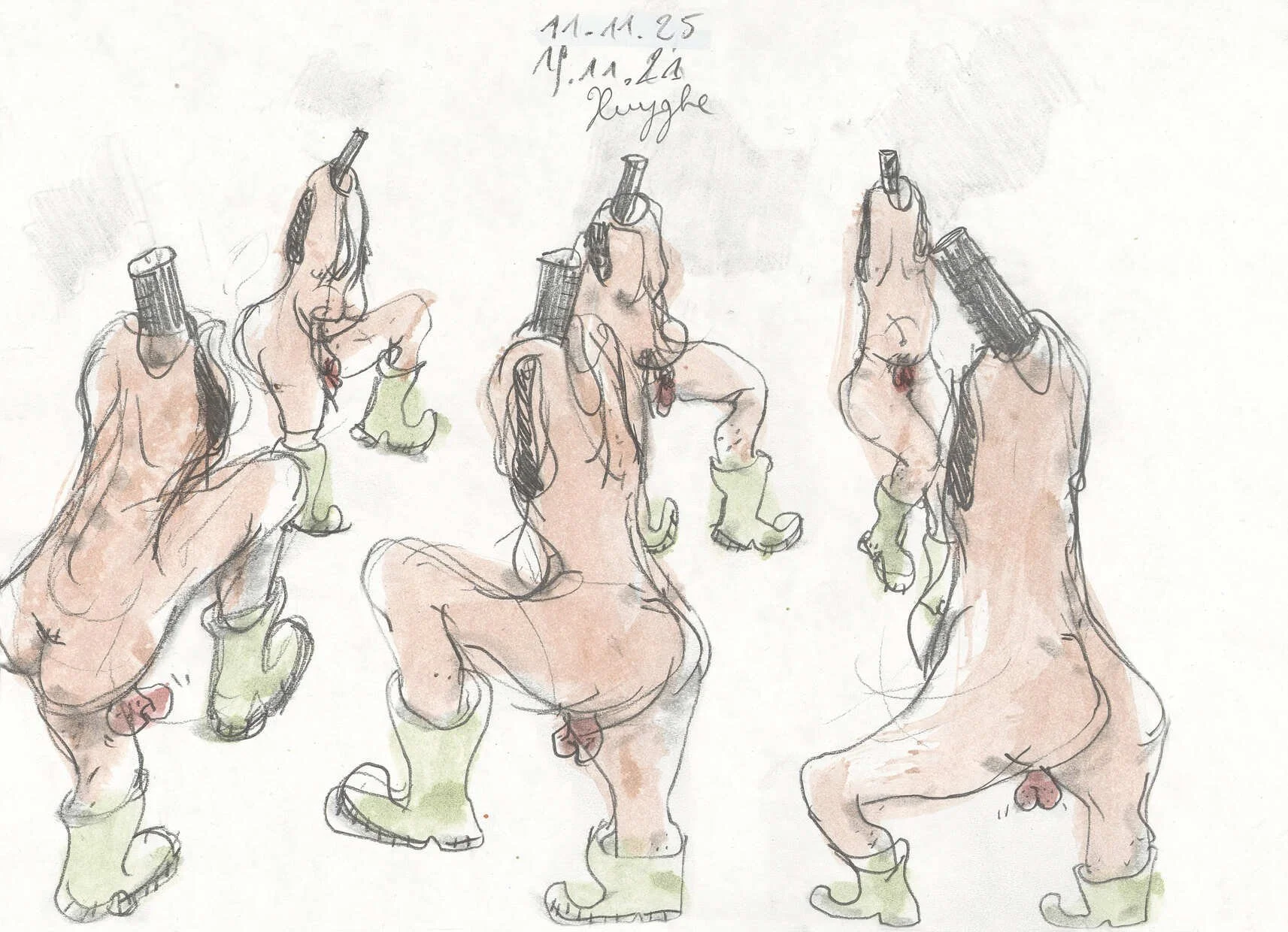 Proud Boyz, 19.11.21-11.11.25

[pencil and watercolor on paper, 21 x 29,7 cm]