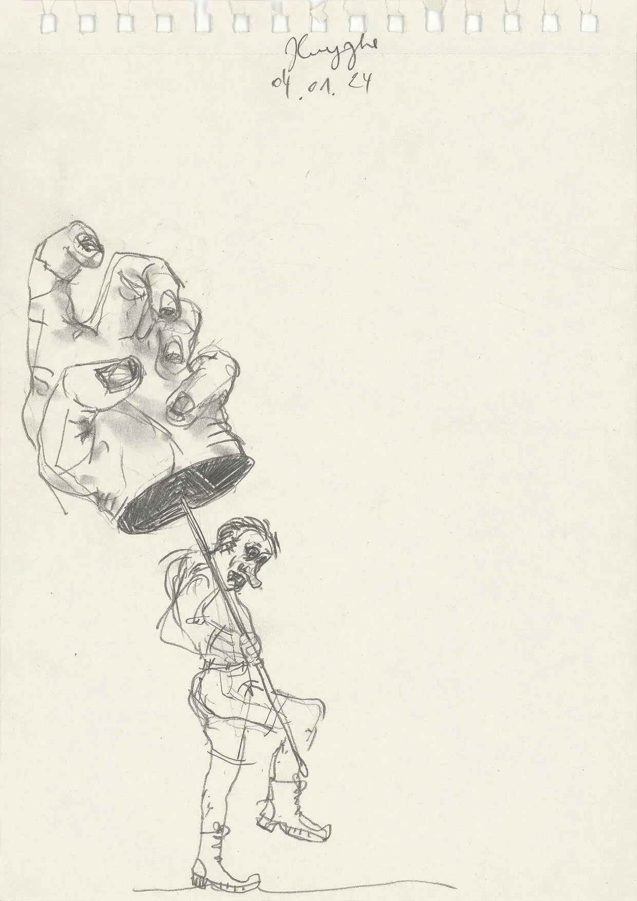 Ça Va Citoyen?
04.01.24/1
[pencil on paper,
29,7 x 21 cm]