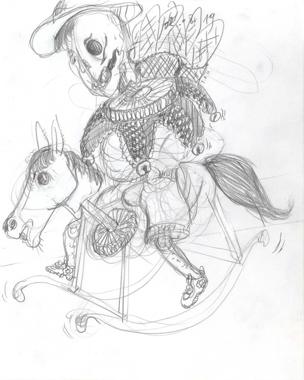 Dia De Los Muertos, 02.08.19
[mechanical pencil on paper, 25 x 20 cm]