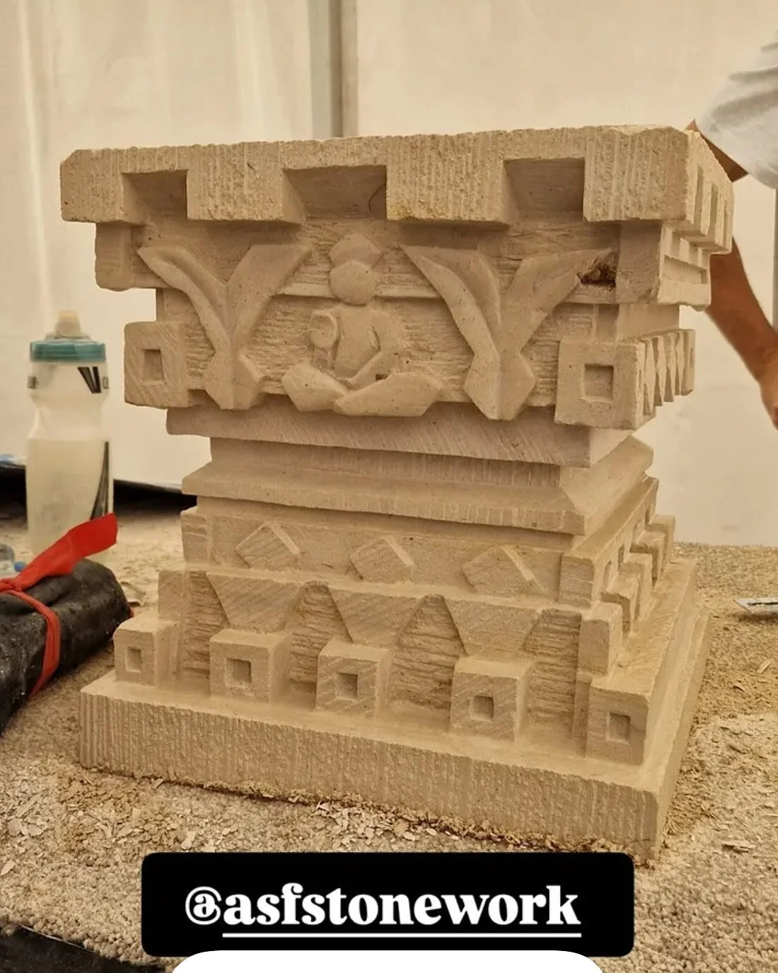 Up for auction this evening. Designed to be used as a plantpot base.