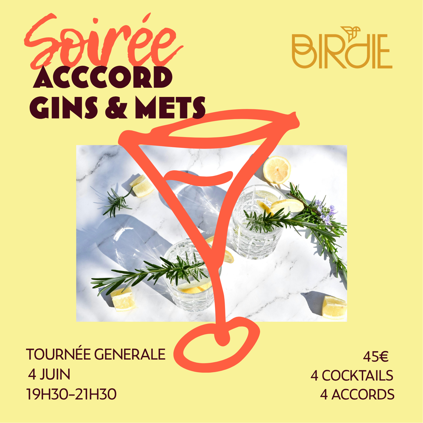 Soirée accord mets et gins