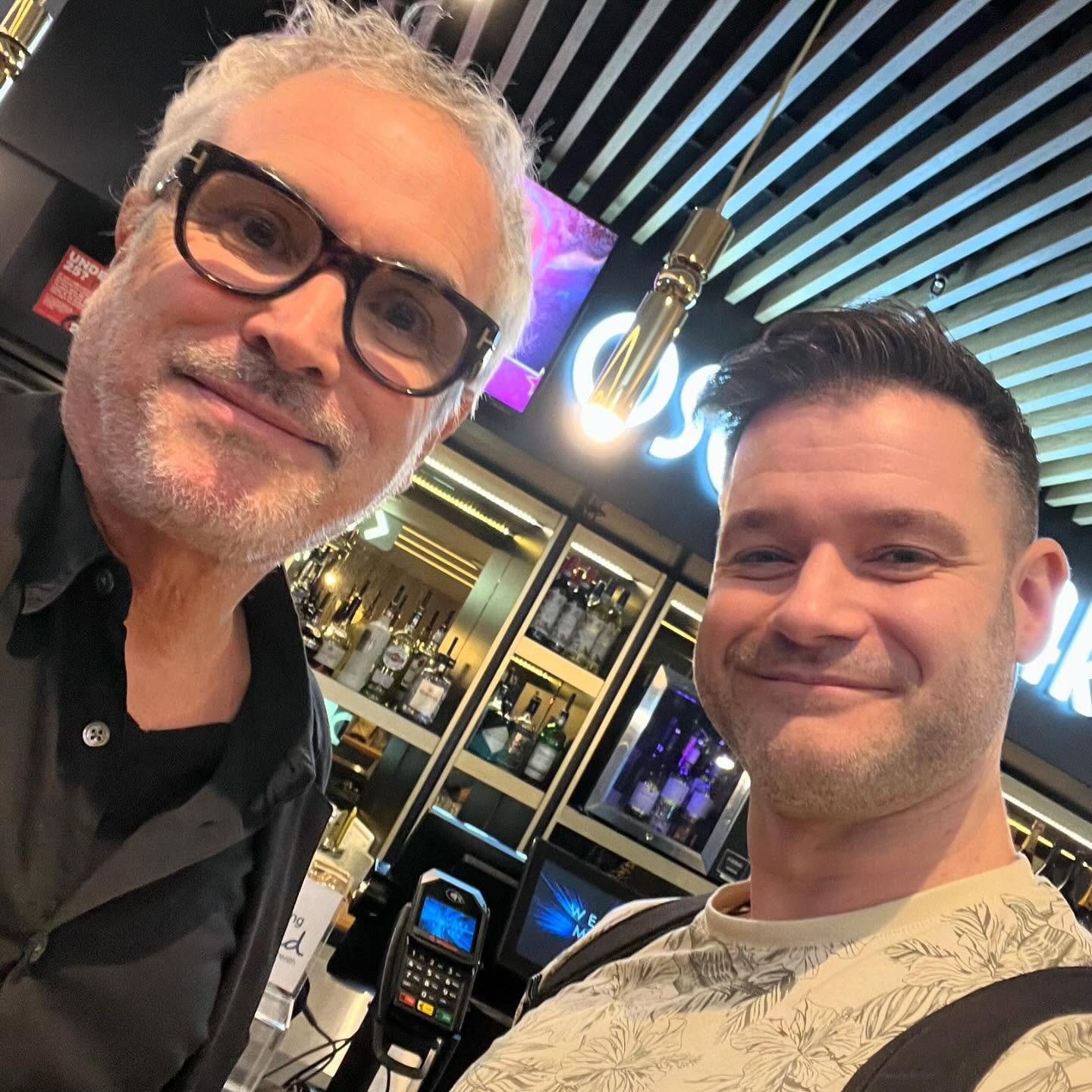 TB to meeting my favourite director @alfonsocuaron at a @directors_uk event last year. I&rsquo;m sure he thought I was an idiot asking for a selfie but he had no idea what an effect his films have had on me and my filmmaking journey. Children of Men 