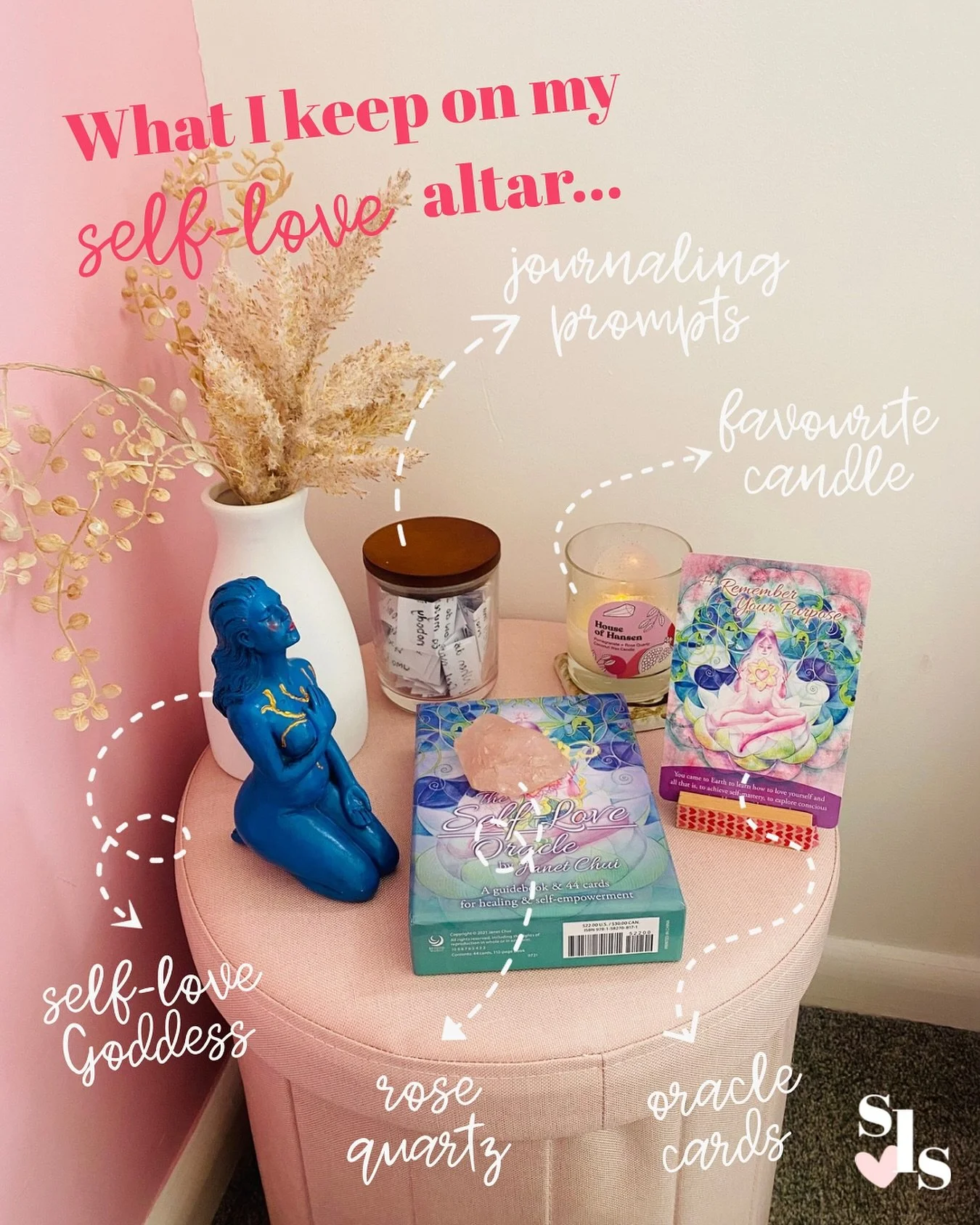 🌸 SACRED SPACE 🌸

I had a big organise, tidy and clean of my office (a.k.a the pink sanctuary) today to reclaim it as my sacred space. 

🩷 A space for my self-love and spiritual practice 
🩷 A space that is just mine
🩷 A space where the energy an