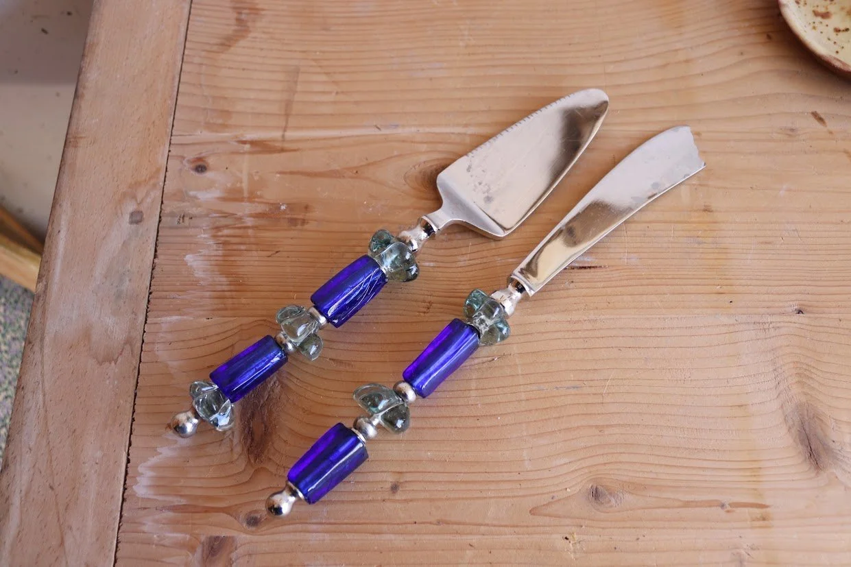 Set de service à fromage / entremets . Italie vintage