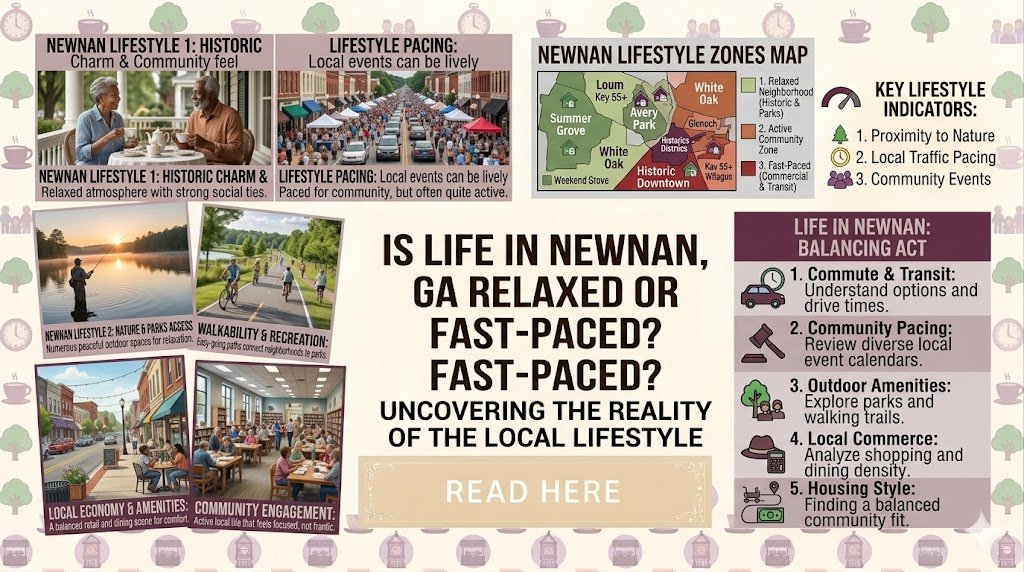 Is Life in Newnan, GA Relaxed or Fast-Paced?