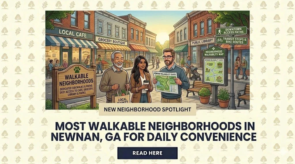 Most Walkable Neighborhoods in Newnan, GA for Daily Convenience