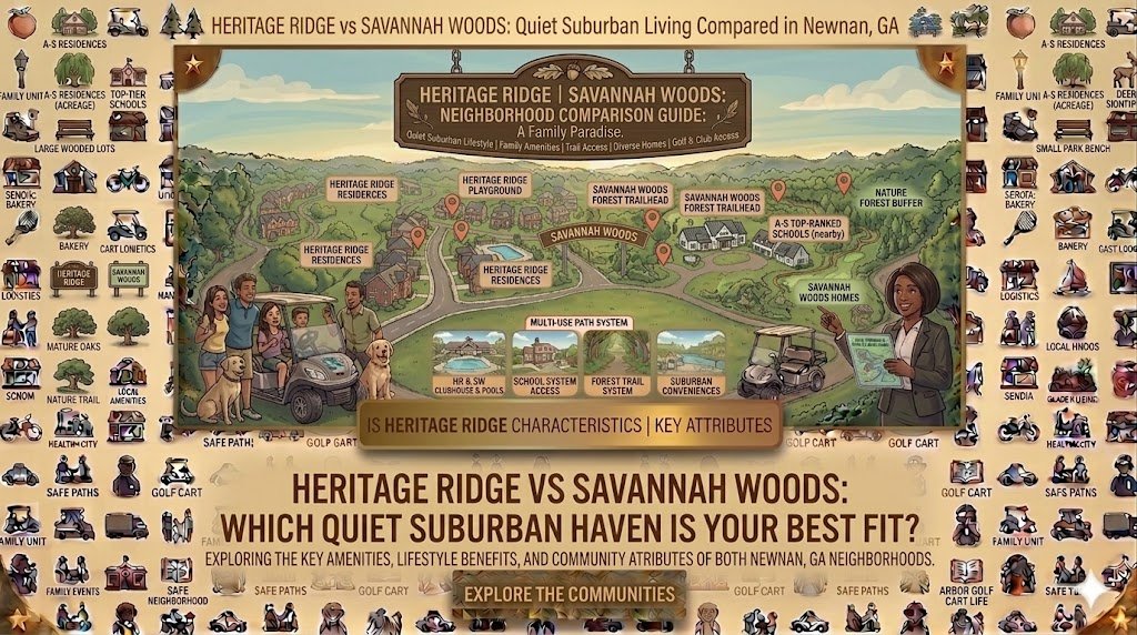 Heritage Ridge vs Savannah Woods: Quiet Suburban Living Compared in Newnan, GA