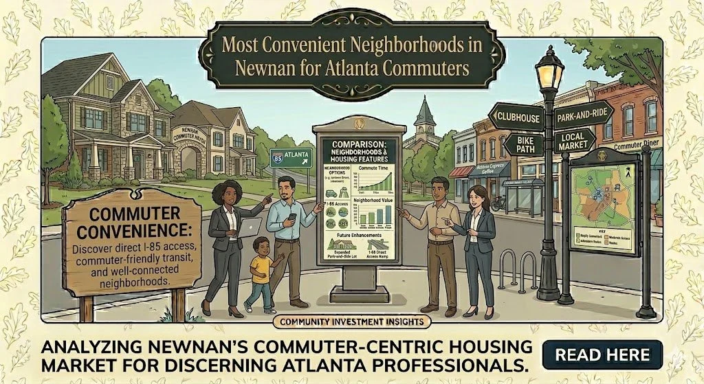 Most Convenient Neighborhoods in Newnan for Atlanta Commuters