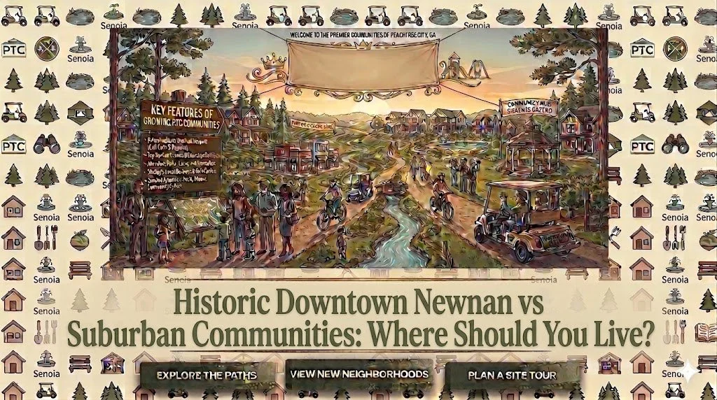 Historic Downtown Newnan vs Suburban Communities: Where Should You Live?