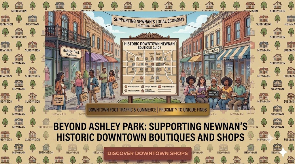 Beyond Ashley Park: Supporting Newnan’s Historic Downtown Boutiques and Shops