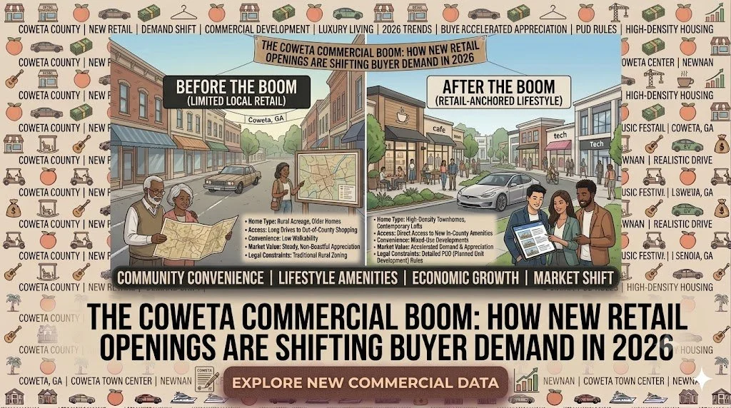 The Coweta Commercial Boom: How New Retail Openings are Shifting Buyer Demand in 2026