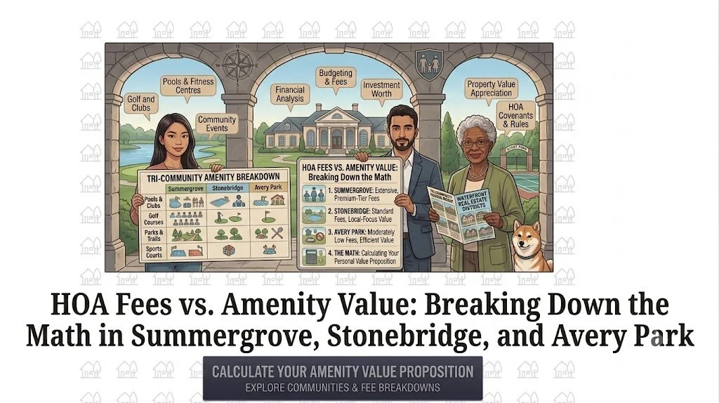HOA Fees vs. Amenity Value: Breaking Down the Math in Summergrove, Stonebridge, and Avery Park