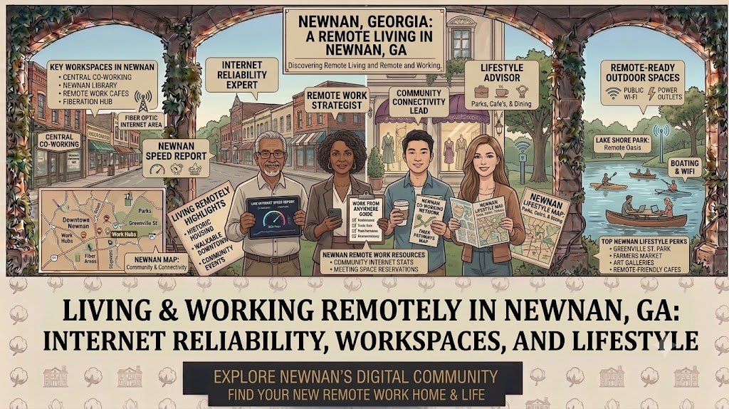 Living &amp; Working Remotely in Newnan, GA: Internet Reliability, Workspaces, and Lifestyle