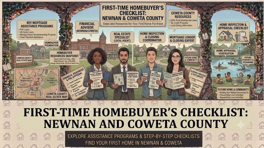 First-Time Homebuyer's Checklist for Newnan and Coweta County