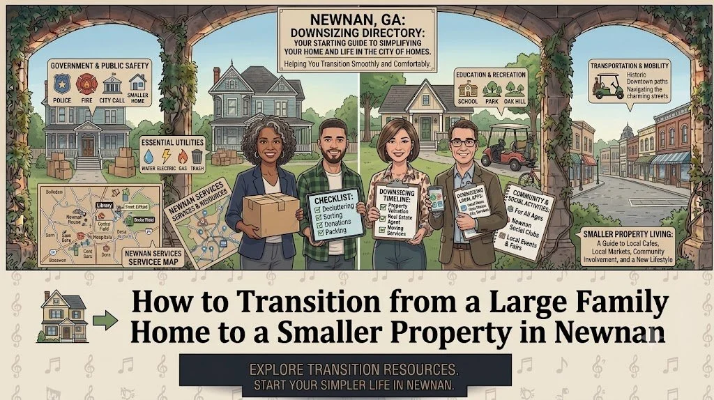 How to Transition from a Large Family Home to a Smaller Property in Newnan