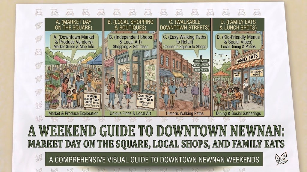 A Weekend Guide to Downtown Newnan: Market Day on the Square, Local Shops, and Family Eats