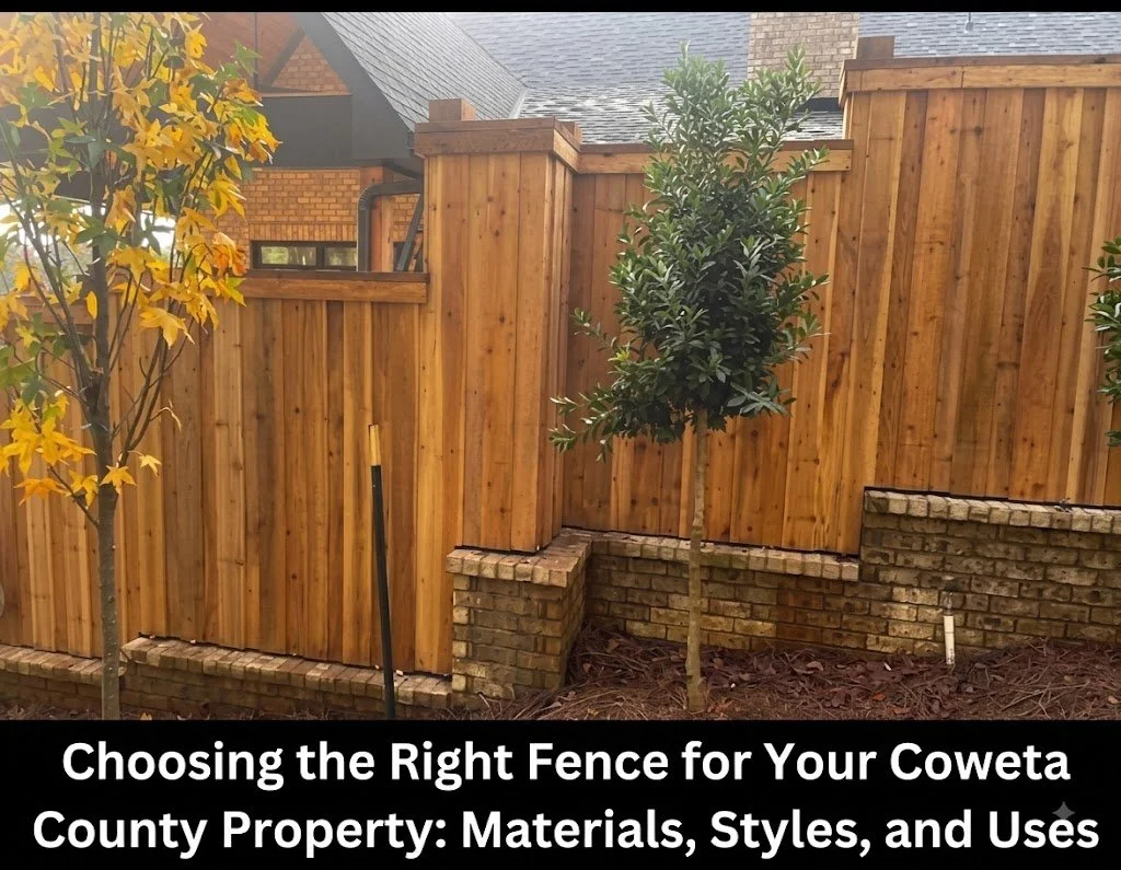 Choosing the Right Fence for Your Coweta County Property: Materials, Styles, and Uses