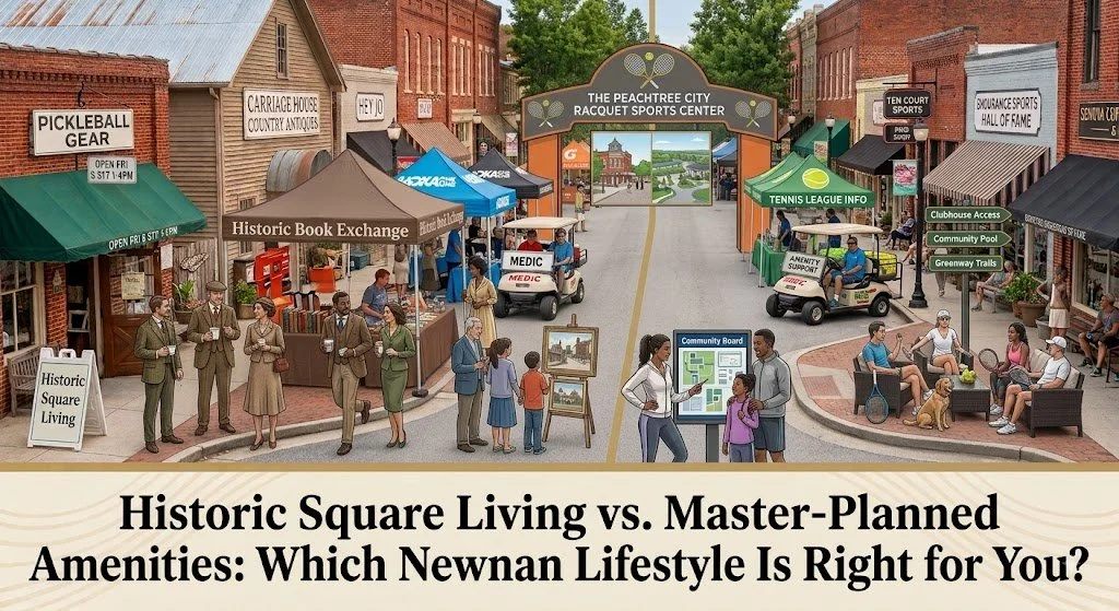 Historic Square Living vs. Master-Planned Amenities: Which Newnan Lifestyle Is Right for You?